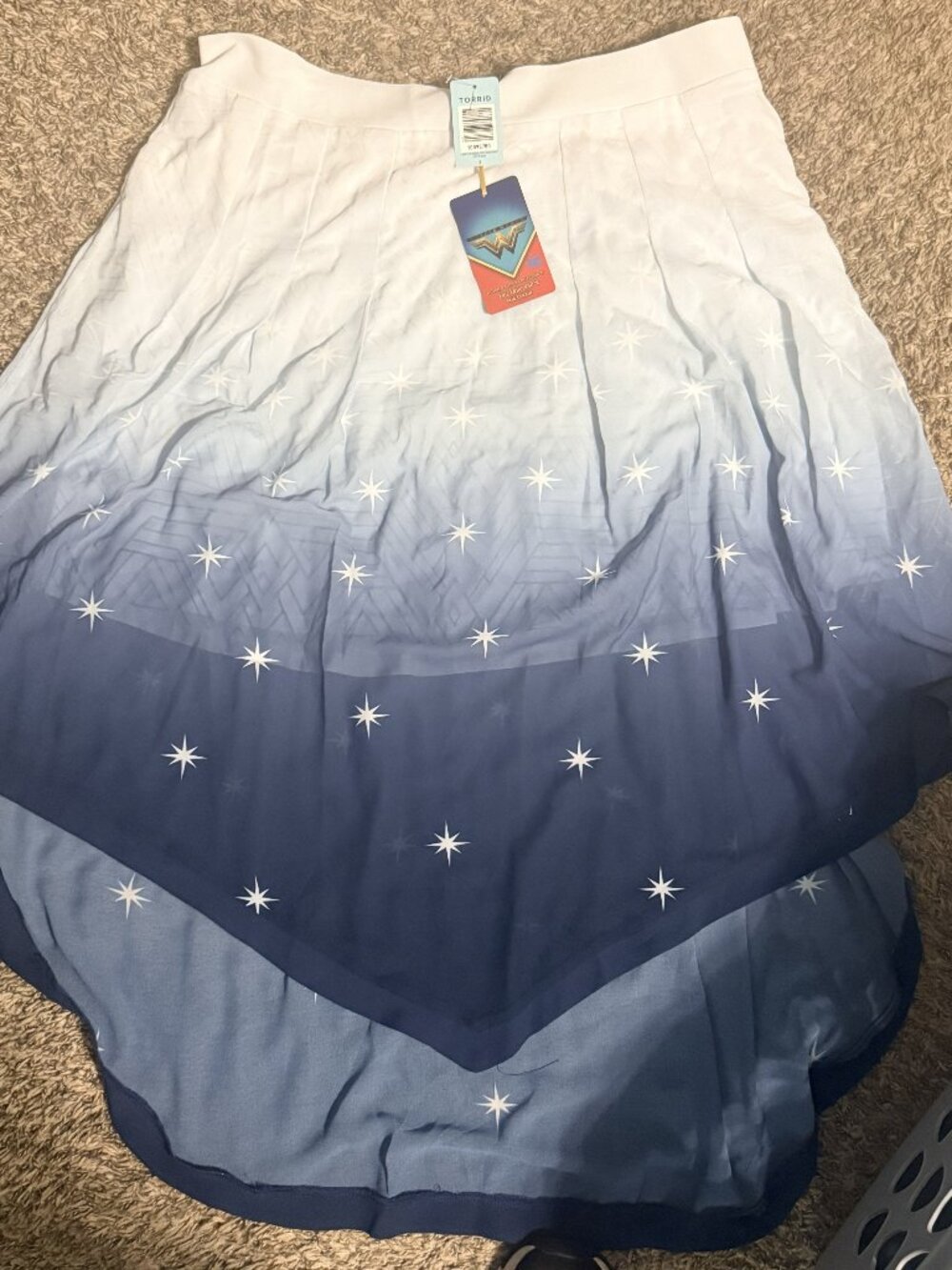 Torrid Her Universe DC Comics Wonder Woman Ombre Skirt